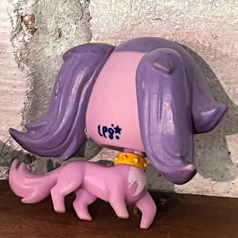 LPS Littlest Pet Shop Zoe Trent Dog Littlest Pet Shop #3533 Purple Pair‎ Of Two